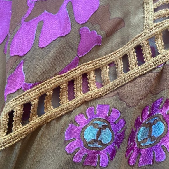 For Love and Lemons Barcelona Mini Dress Tunic szM*NEEDS REPAIR* - Picture 5 of 10